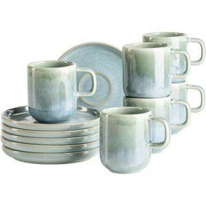Mäser Sada šálků na espresso s podšálky Cordelia Atacama Green, 6+6 ks obraz