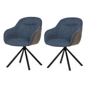 Sada jídelních židlí s vratným mechanismem DCH-Y1143 BLUE2, 2 ks obraz