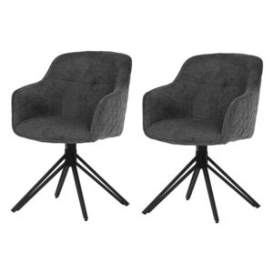 Sada jídelních židlí s vratným mechanismem HC-533 GREY2, 2 ks obraz