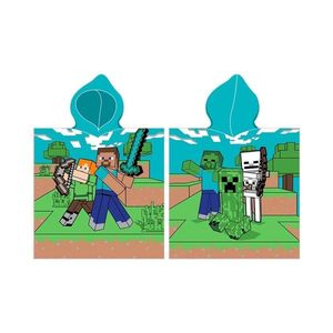 Carbotex Dětské pončo Minecraft Time to Mine, 50 x 115 cm obraz