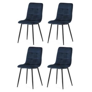 Sada jídelních židlí CT-281 BLUE4, 4 ks obraz