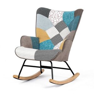Houpací křeslo PW2, patchwork obraz