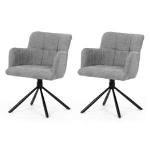 Sada jídelních židlí s vratným mechanismem DCH-T1122 GREY2, 2 ks obraz