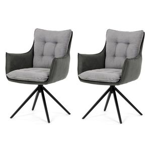 Sada jídelních židlí s vratným mechanismem DCH-D1345 GREY2, 2 ks obraz