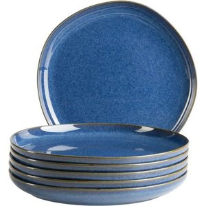 Mäser Sada mělkých talířů Cordelia Royal Blue 27 cm, 6 ks obraz