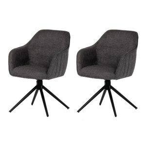 Sada jídelních židlí s vratným mechanismem HC-536 GREY2, 2 ks obraz