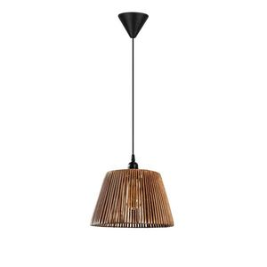 Závěsný lustr Cone - Natural, černá obraz