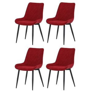 Sada jídelních židlí DCL-218 RED2, 4 ks obraz