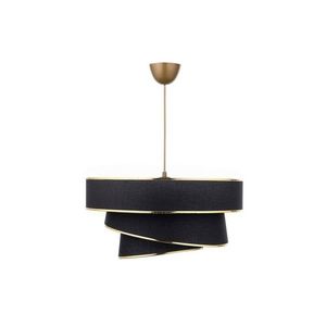 Závěsný lustr Couper - Black, Gold obraz