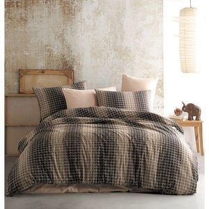 BedTex Bavlněné povlečení Oberon hnědá, 220 x 200 cm, 2 ks 70 x 90 cm obraz