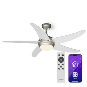 Klarstein Bolero 2 v 1 Smart, stropní ventilátor, Ø 132 cm, světlo 55 W, dálkové ovládání, ovládání přes aplikaci, dvousměrný provoz obraz