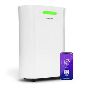 Klarstein AeroDry Smart 12 odvlhčovač vzduchu, 12 l/den, 18 m², senzor vlhkosti, ovládání pomocí aplikace, 135 m³/h obraz