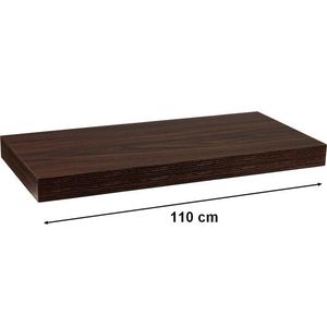 STILISTA VOLATO 31082 Nástěnná police - tmavé dřevo 110 cm obraz