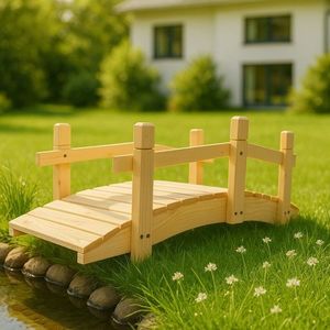 Gaboni 55172 Zahradní dřevěný můstek - bez povrchové úpravy - 71 cm obraz