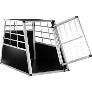 Hliníková přepravní klec pro psy 65 × 90 × 69 cm, 13 kg obraz
