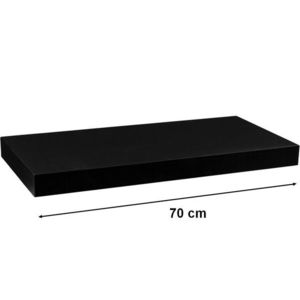 STILISTA VOLATO 31051 Nástěnná police - matná černá 70 cm obraz