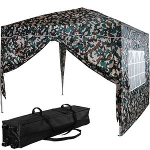 Instent zahradní párty stan - 3x3 m, woodland + 2 bočnice obraz