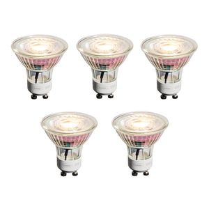 Sada 5 stmívatelných LED žárovek GU10 50mm čirá 4, 9W 450 lm 2700K obraz