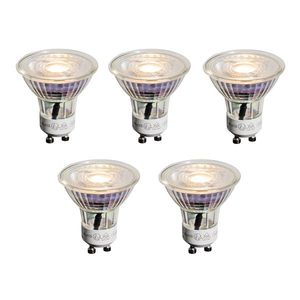 Sada 5 čirých LED žárovek GU10 50 mm 3, 5 W 330 lm 3000 K obraz