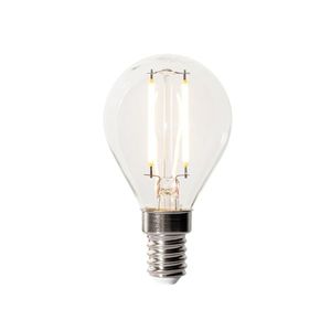 E14 stmívatelná LED žárovka P45 čiré sklo 3W 250 lm 2200K obraz