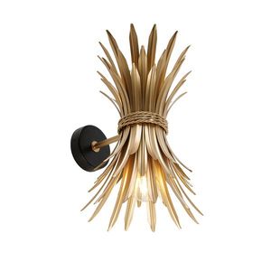 Nástěnná lampa v art deco stylu zlatá - Wesley obraz