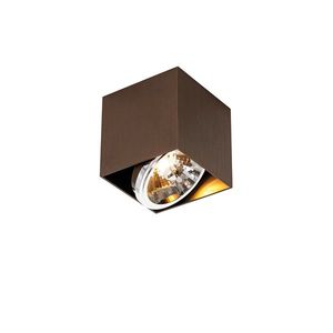 Designové bodové světlo tmavě bronzové čtvercové otočné a naklápěcí - Box obraz