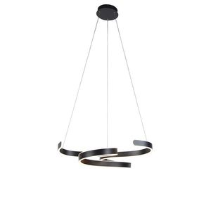 Designová závěsná lampa šedá včetně LED 3stupňové stmívatelné - Frank obraz