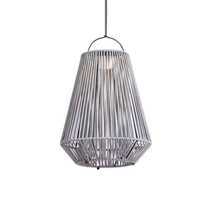 Bohemian stolní lampa šedá vč. LED 3-stupňové stmívatelné IP54 solární dobíjecí - Duca obraz