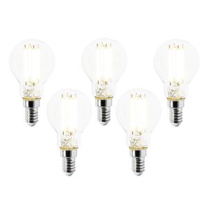 Sada 5 LED žárovek E14 P45 čiré 2, 2 W 470 lm 2700 K obraz