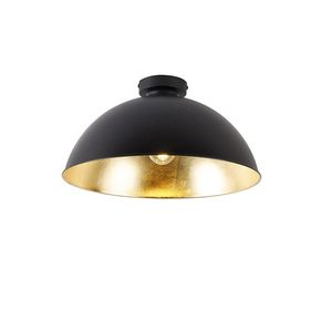 Stropní lampa černá se zlatem 42 cm nastavitelná - Magnax obraz