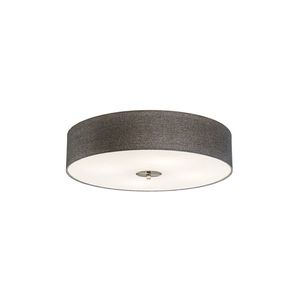 Rustikální stropní svítidlo šedé 50 cm - Drum Jute obraz