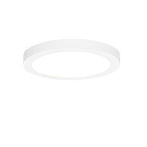 Zapuštěné nebo nástěnné bodové svítidlo bílé 22 cm vč. LED 3-stupňové stmívání na teplo - Trans obraz