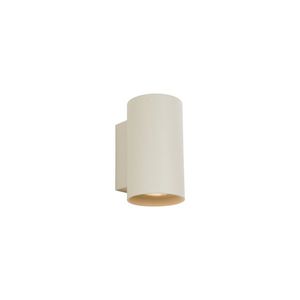 Moderní nástěnná lampa béžová GU10 50mm kulatá 2-světla - Sandy obraz