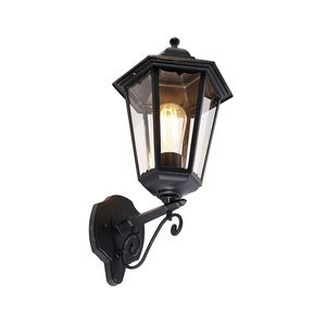Klasická venkovní nástěnná lampa černá IP44 - Havana Up obraz