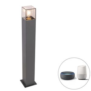 Chytrá stojací venkovní lampa antracitová 70 cm vč. Wifi P45 - Dánsko obraz