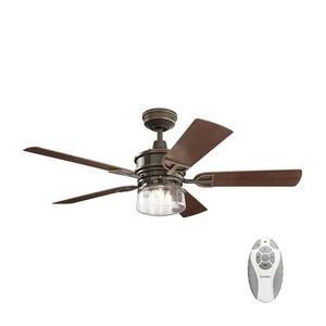 Elstead Kichler KLF-LYNDON-52-OZ - Stropní látor LYNDON 3xE27/8W/230V IP23 + DO obraz