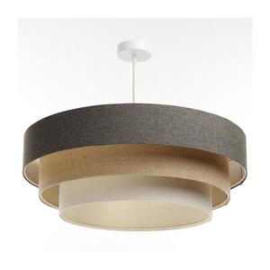 Lustr na lanku BOHO TRINITI 1xE27/60W/230V šedá/béžová/krémová obraz