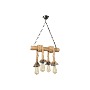 Exodus Lighting Srl Lustr na řetězu KOS 4xE27/60W/230V buk obraz