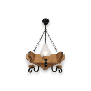 Exodus Lighting Srl Lustr na řetězu QUEEN 3xE14/40W/230V buk obraz