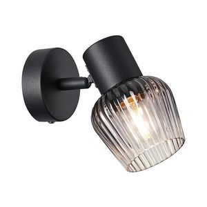 Prezent Prezent - Nástěnné bodové svítidlo OASIS 1xE27/60W/230V černá/kouřová obraz