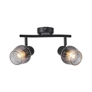 Prezent Prezent - Bodové svítidlo OASIS 2xE27/60W/230V černá/kouřová obraz