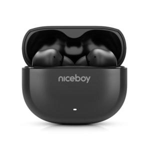 Niceboy Niceboy Pins 4 - Bezdrátová sluchátka s ANC 400 mAh + 2x 50 mAh IPX4 černá obraz