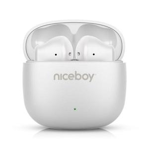 Niceboy Niceboy Beans 4 POP - Bezdrátová sluchátka 200 mAh + 2x 30 mAh IPX4 bílá obraz