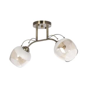 Lustr přisazený 2xE27/60W/230V mosaz obraz
