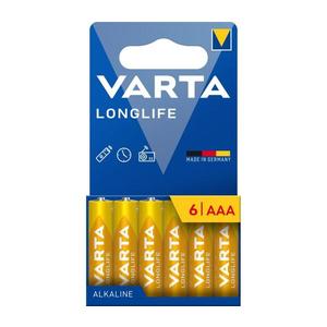 VARTA Varta 4103101746 - 6 ks Alkalické baterie LONGLIFE AAA 1, 5V obraz