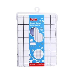 UTC Sprchový závěs TORO EASY 178x199 cm bílá/černá obraz