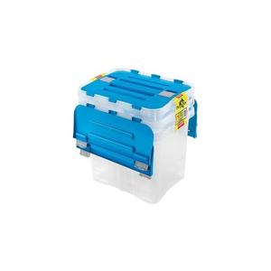 UTC SADA 3x Úložný box DRAGON 24 l modrá/čirá obraz