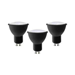Brilagi SADA 3x LED Žárovka ECOLINE GU10/6W/230V 4000K černá - Brilagi obraz
