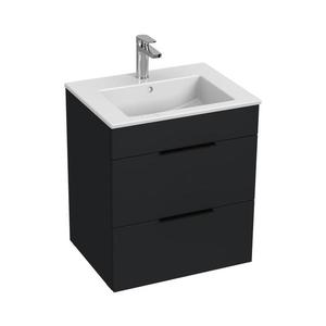 JIKA JIKA H4536121763521 - Koupelnová skříňka s umyvadlem CUBE 60, 7x55 cm černá obraz