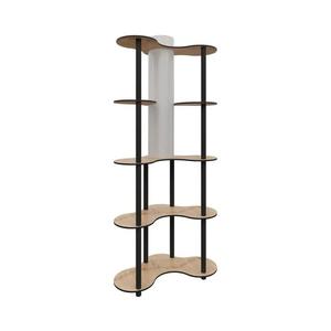 Stojací lampa s poličkami 1xE27/40W/230V 150 cm černá/béžová obraz